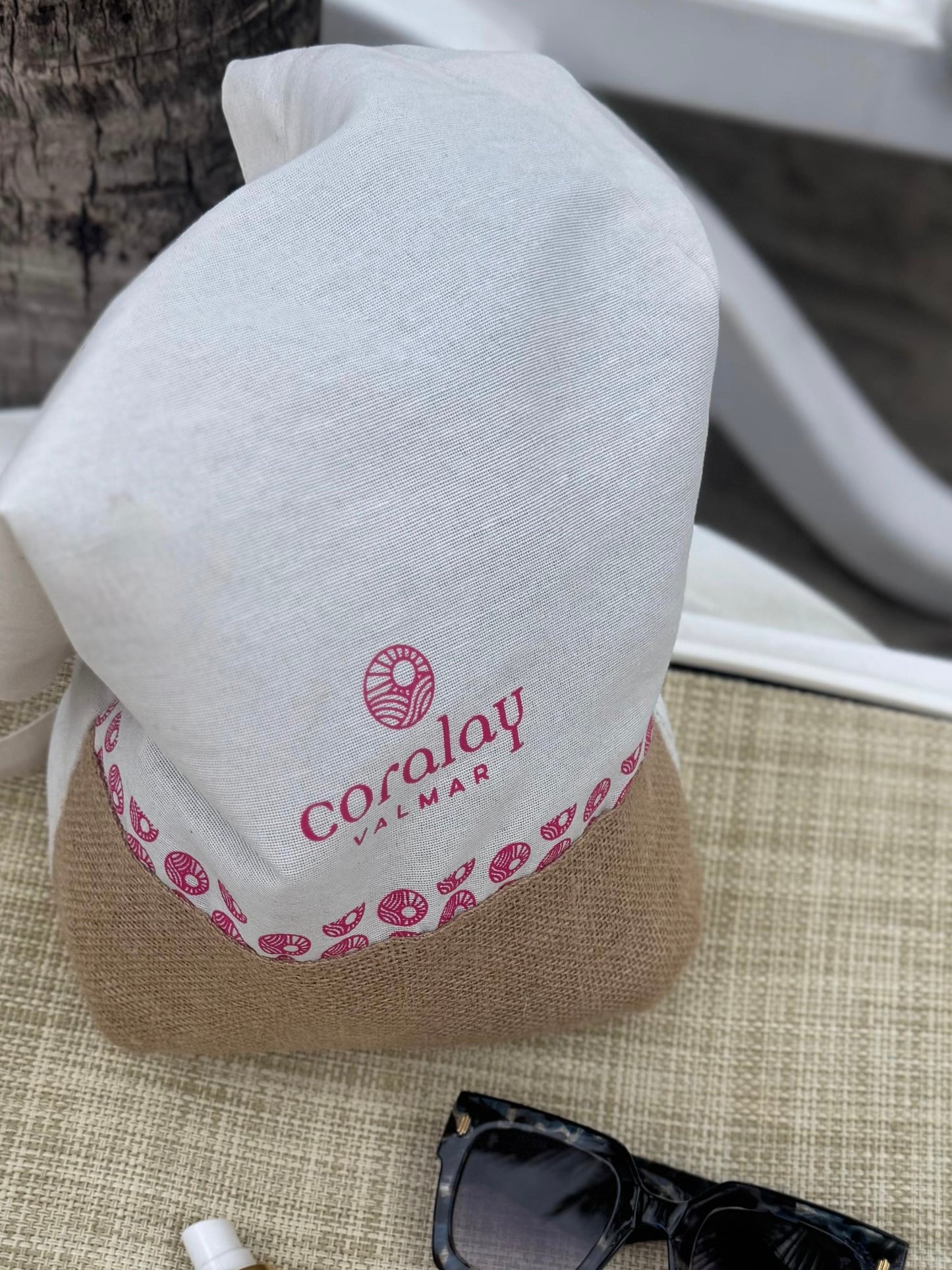Tote Bag Coralay Valmar – Bolsa de Playa en Lino y Yute Natural