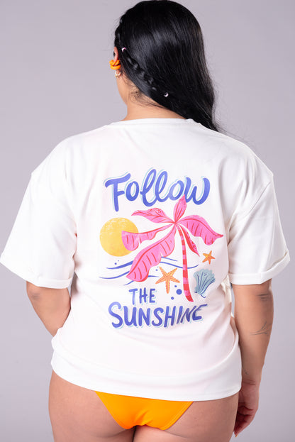 Camiseta Follow the Sunshine – Diseño para Mujer